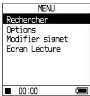 SONY NWHD5H - Maintenez search/menu enforcée pendant que le lecteur est à l'arrêt. - 1