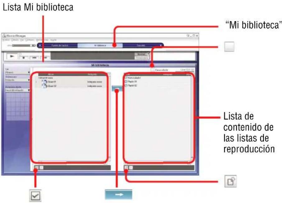 SONY NWHD5H - Pantalla Mi biblioteca - 1