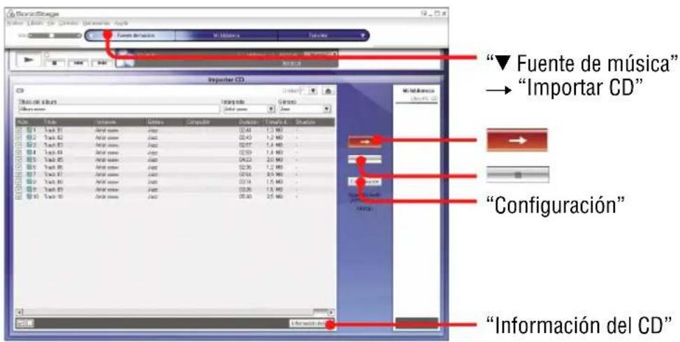 SONY NWHD5H - Importación de datos de audio al ordinador - 1