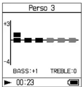SONY NWHD5H - Réglage de l'accentuation des aigus et des graves (préréglage du son numérique) - 2