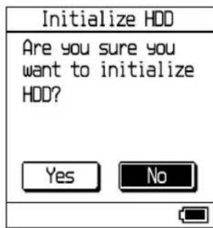 SONY NWHD5H - Press to select "Initialize HDD," and then press  II. - 1