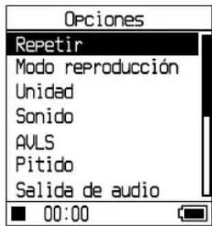 SONY NWHD5H - Pulse para selectionar "Opiones" y, a continuacion, pulse II. - 1