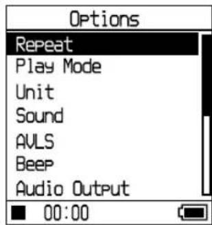 SONY NWHD5H - Press to select "Options," and then press  II. - 1