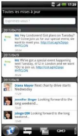 HTC Sensation - Utiliser Friend Stream - 2