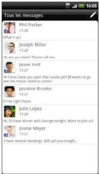 HTC Sensation - Ouvrir l'application Messages - 1