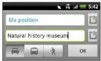 HTC Sensation - Obtenir un itinéraire - 1