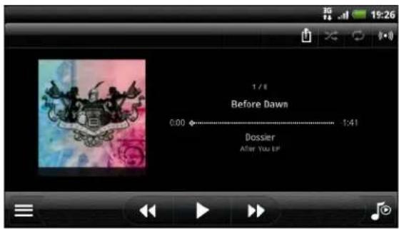 HTC Sensation - Parcourir des albums en vue paysage - 1