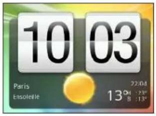 HTC Sensation - À propos du widget Horloge HTC - 1