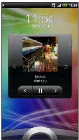 HTC Sensation - Écouter de la musique depuis l'écran de verrouillage - 1