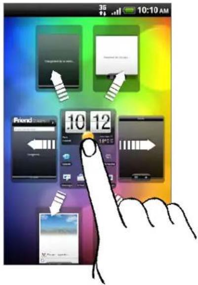 HTC Incredible S - Réorganiser l'écran d'accueil - 1