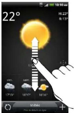 3G 10:10 AM 22° H: 23° 8: 13° ven. sarn. dim. 17°/9' 16°/7' 16°/6' Météo Plus de dédiés le vén lightes