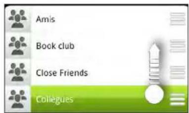 HTC Incredible S - Organiser vos groupes de contacts - 1