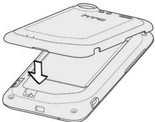 HTC Incredible S - Remettre le capot arrière - 2