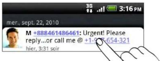 mer., sept. 22, 2010 M +888461486461: Urgent! Please reply...or call me @ +1-97-654-321 hier, 3:31 soir