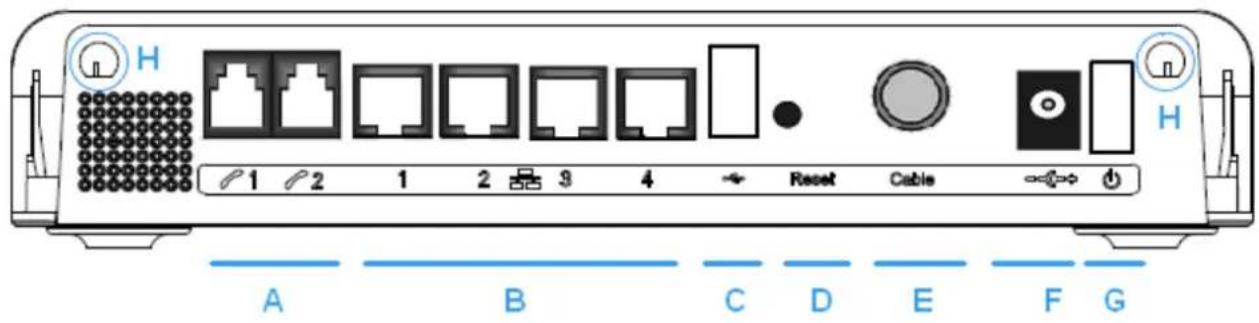 THOMSON TWG870 - Rear Panel - 1