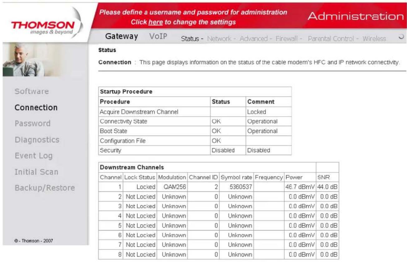 THOMSON TWG870 - Connection - 1