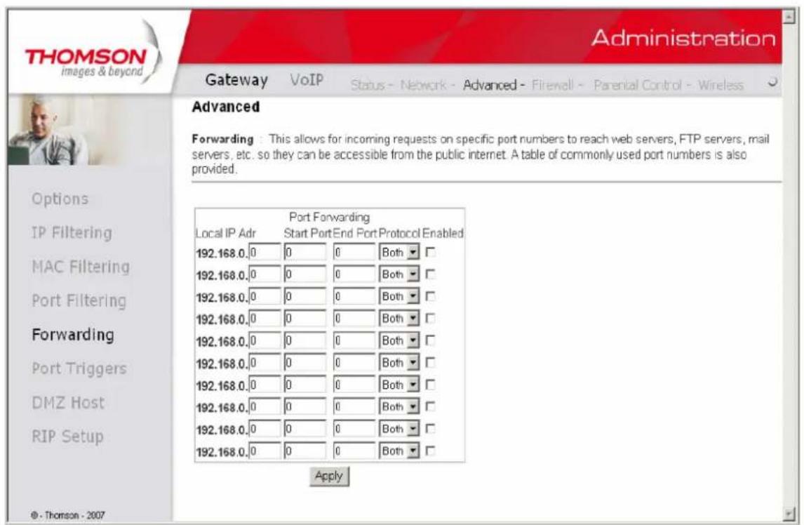 THOMSON TWG870 - Chapter 2: WEB Configuration - 1