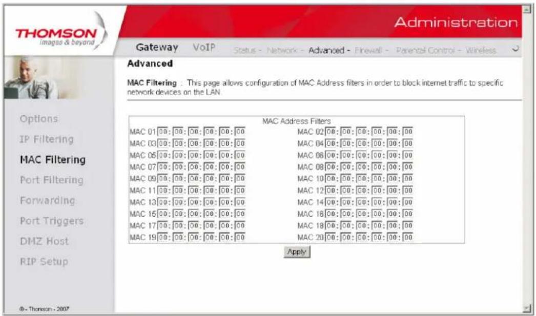 THOMSON TWG870 - Chapter 2: WEB Configuration - 1