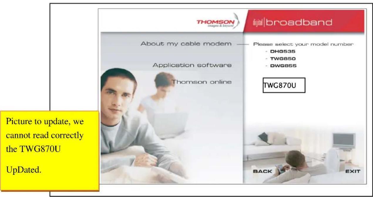 THOMSON TWG870 - Important Connection Information - 1