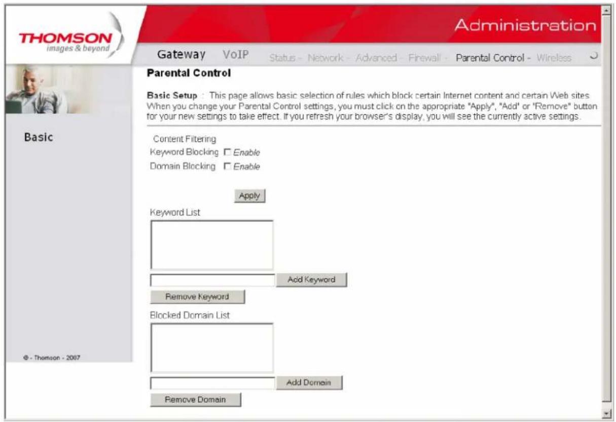 THOMSON TWG870 - Chapter 2: WEB Configuration - 1