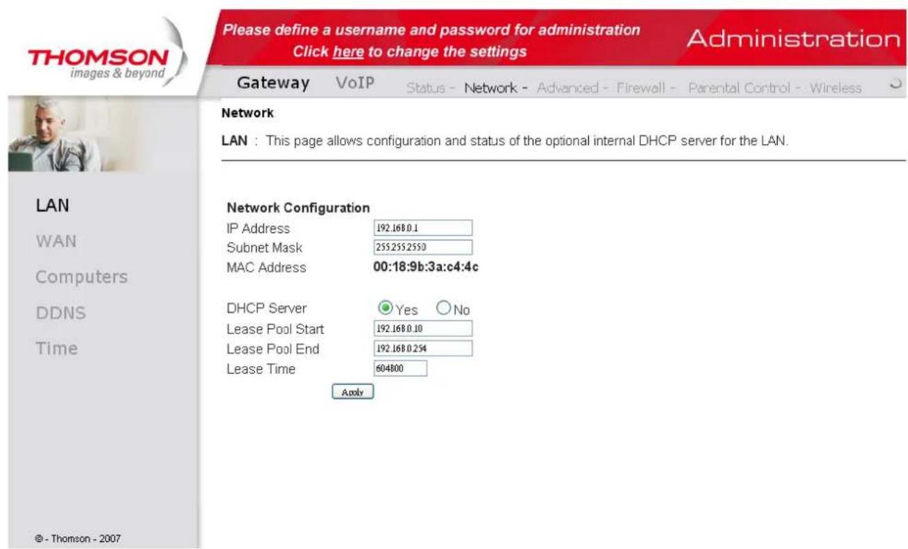 THOMSON TWG870 - Chapter 2: WEB Configuration - 1