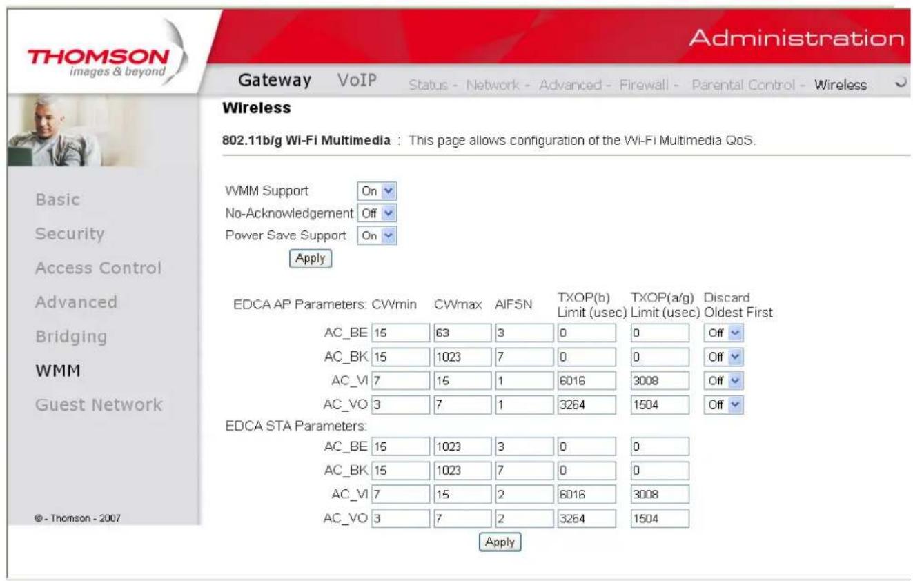 THOMSON TWG870 - Power Save Support: - 1