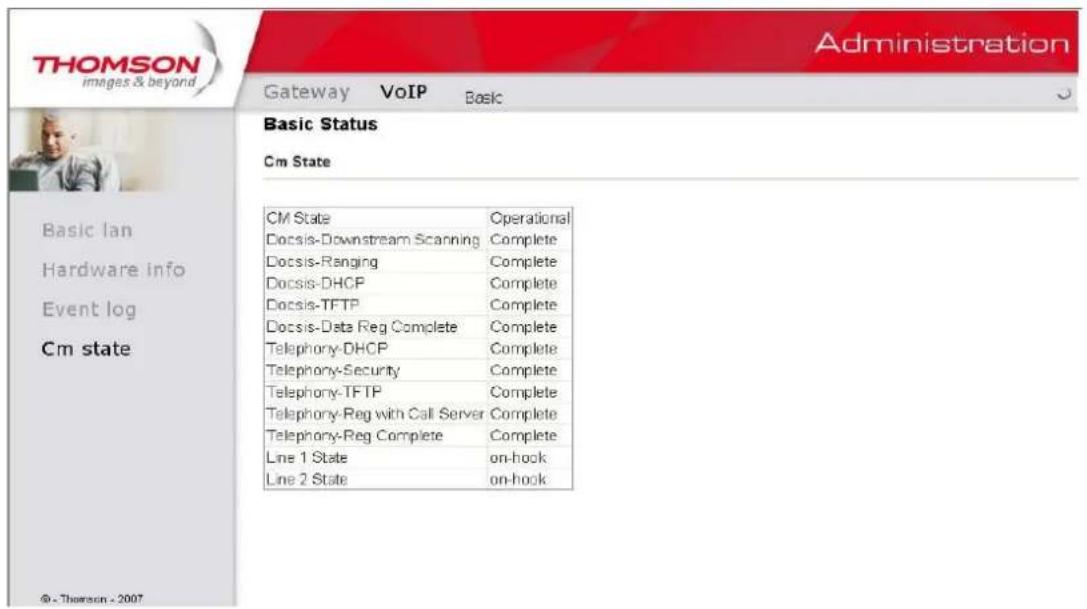 THOMSON TWG870 - CM State - 1