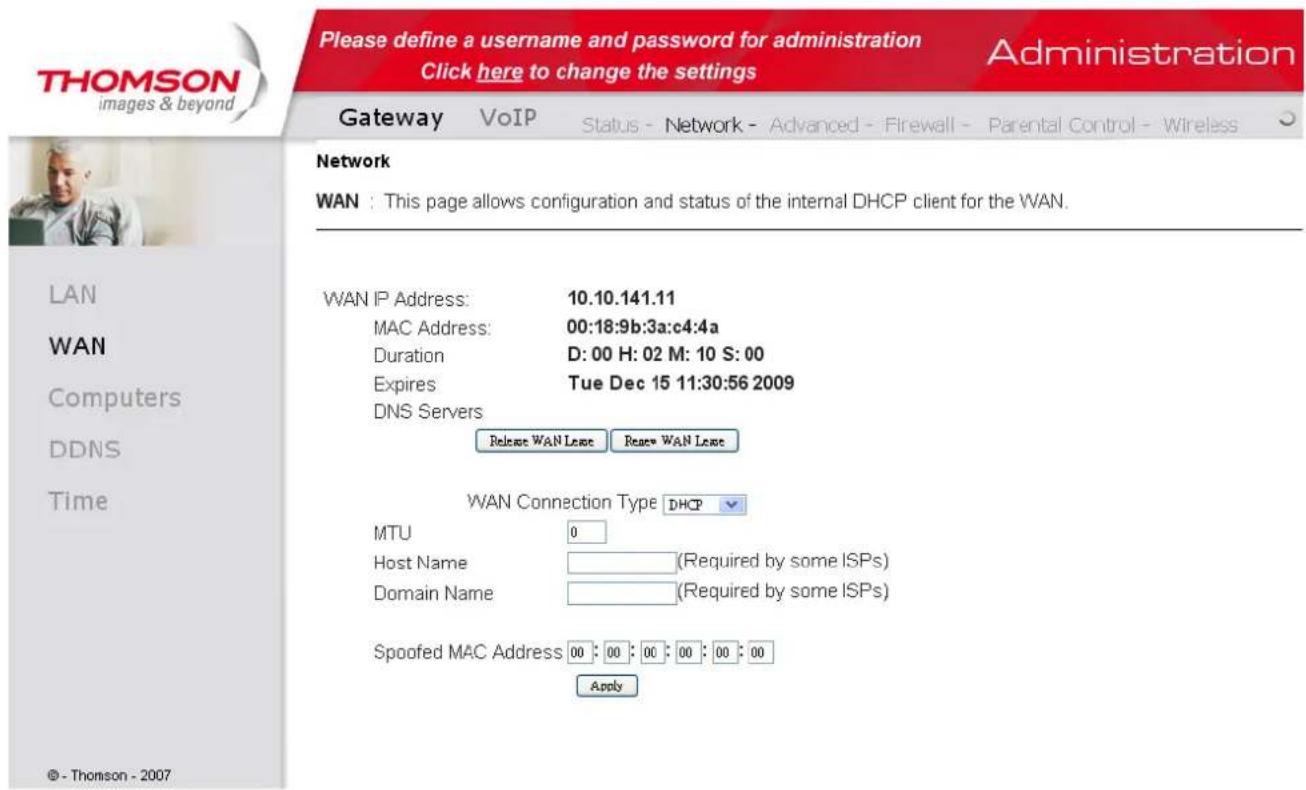 THOMSON TWG870 - Chapter 2: WEB Configuration - 1