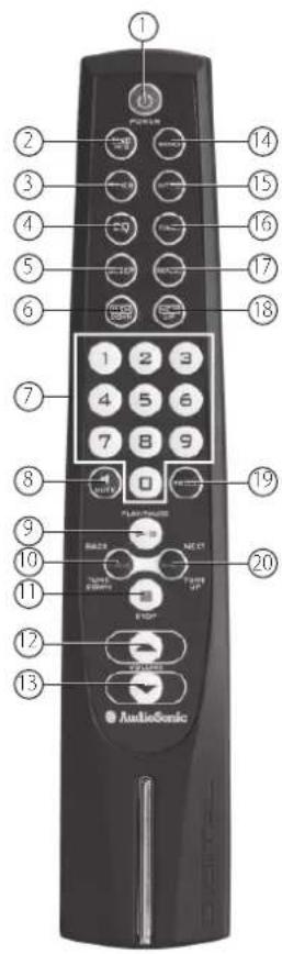 AudioSonic TXCD1530 - AFSTANDSBEDIERING - 1