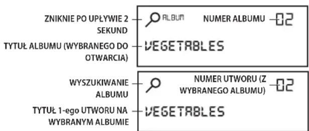 AudioSonic TXCD1530 - WYSZUKIWANIE UTWORU MP3 WEDLUG ALBUMU (KATALOGU) (DLA PLYT CD-MP3. NOSNIKOW USB I KART SD) - 2
