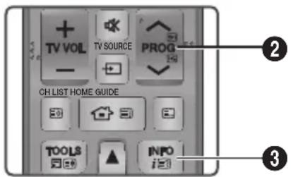 SAMSUNG E8500BD - Wiedergabe von Fernsehprogrammen - 2