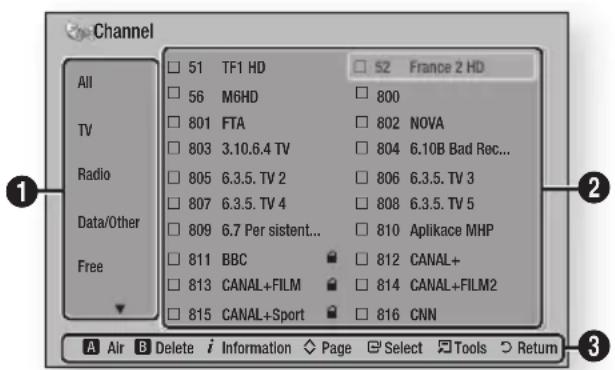 SAMSUNG E8500BD - Channel Screen - 1