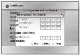 SAMSUNG BDE5300 - Automatische instelling van het netwerk - 1