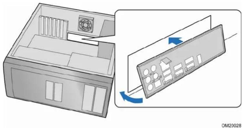 INTEL DP35DPM - Installing the I/O Shield - 1