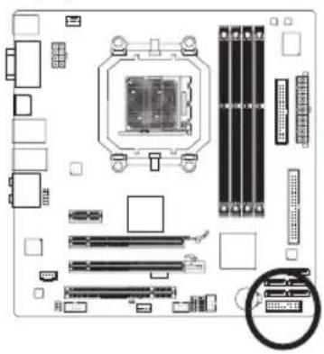 GIGABYTE GA880GMAUD2H - 8) F\_PANEL (前端控制面板接脚) - 1