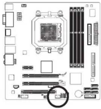 GIGABYTE GA880GMAUD2H - 13) F\_1394 (IEEE 1394a连接端口扩展插座) - 1