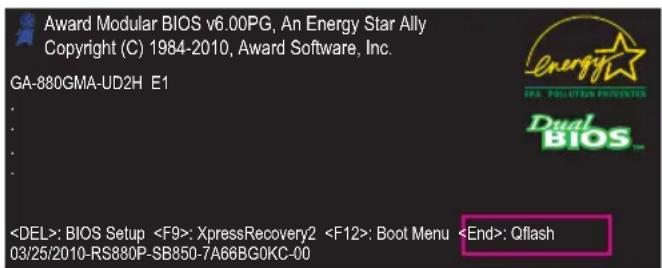 GIGABYTE GA880GMAUD2H - 在开始更新BIOS的前... - 1