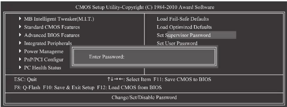 GIGABYTE GA880GMAUD2H - 2-12 Set Supervisor/User Password (设置管理员/用户密码) - 1