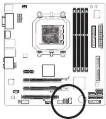 GIGABYTE GA880GMAUD2H - 12) F\_USB1/F\_USB2/F\_USB3 (USB连接端口扩展插座) - 1