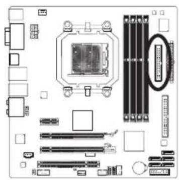 GIGABYTE GA880GMAUD2H - 5) FDD (软驱插座) - 1