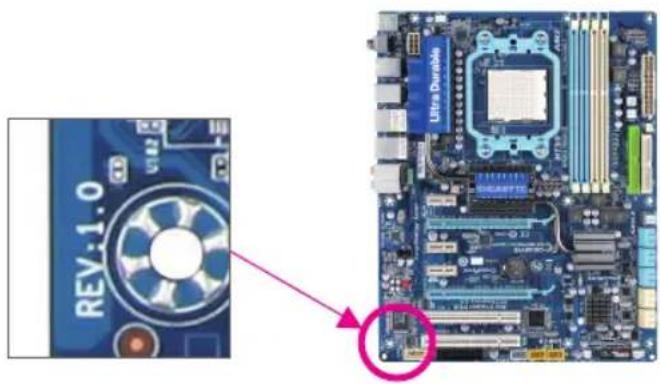 GIGABYTE GA880GMAUD2H - 产品版本辨识 - 1