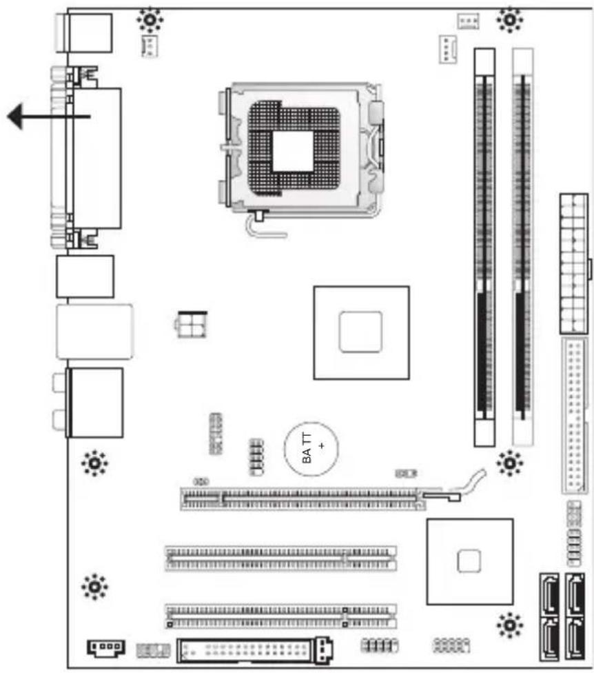 MSI G41MP26 - 裝機孔 - 1
