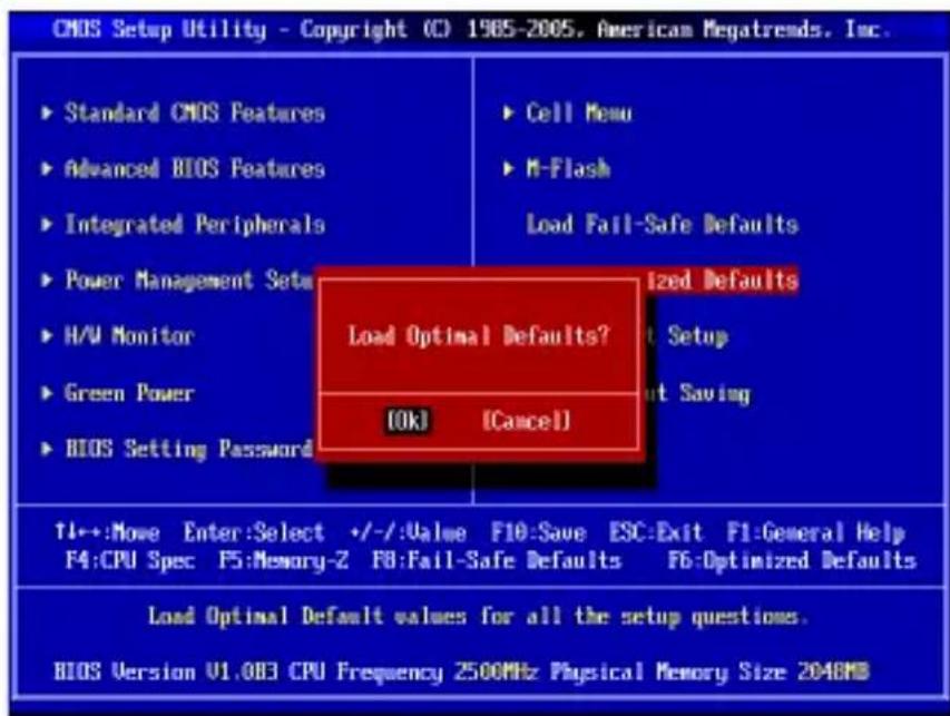 MSI G41MP26 - Load Optimized Defaults - 1