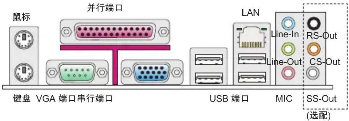 MSI G41MP26 - 后置面板 - 1