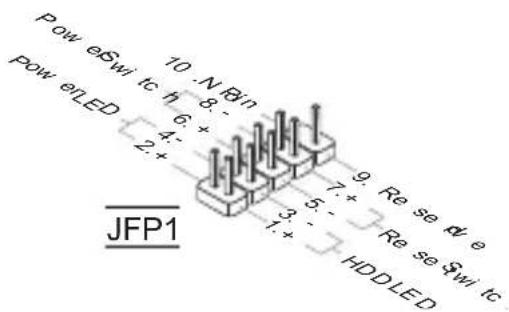 MSI G41MP26 - 面板接頭:JFP1, JFP2 - 1