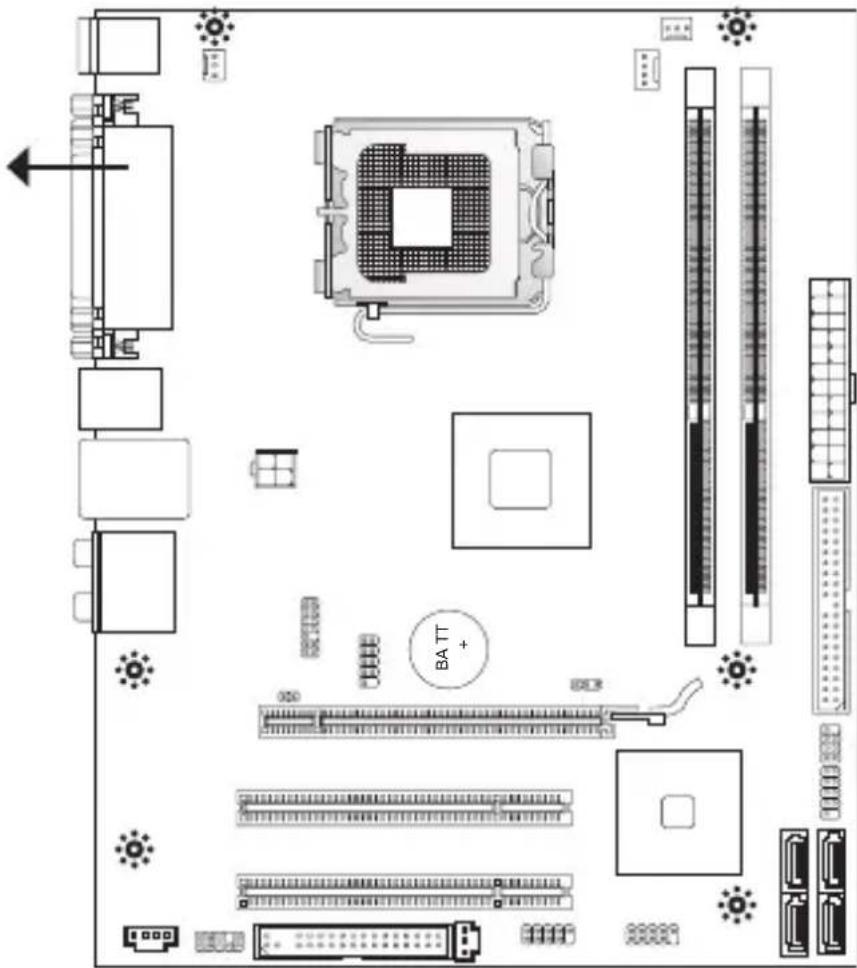 MSI G41MP26 - 螺丝孔 - 1