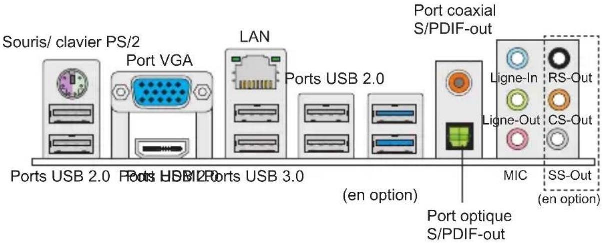 MSI E350IAE45 - PANNEAU ARRIÈRE - 1