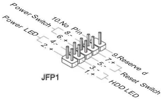 MSI H67MAE35 - Frontpanel Anschlasse: JFP1, JFP2 - 1