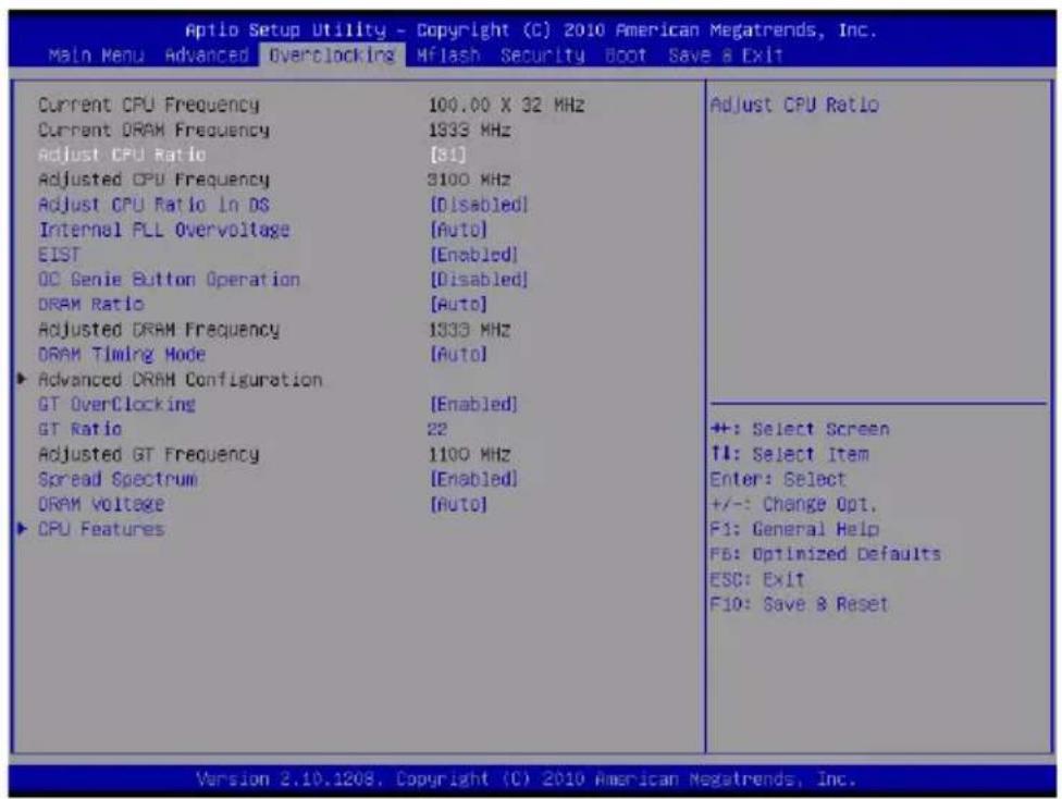 MSI H67MAE35 - Overclocking - 1