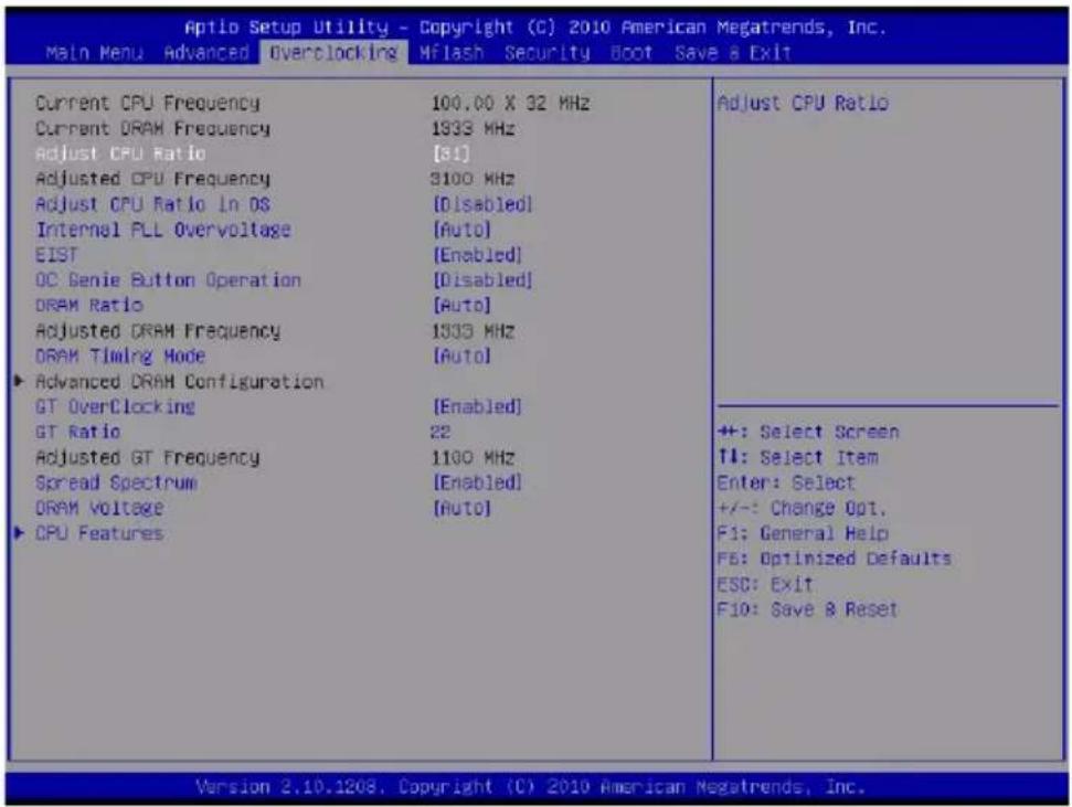 MSI H67MAE35 - Overclocking - 1